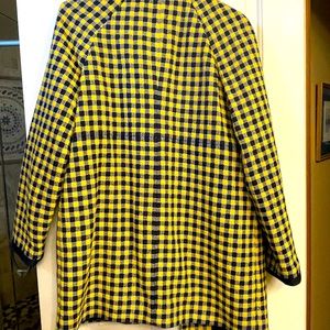 Boden jacket.   never worn. size 10.   yellow/navy